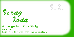 virag koda business card